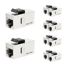 Cat6 Shielded Coupler 10 PCS RJ45 Ethernet Female Keystone Jack STP Inline