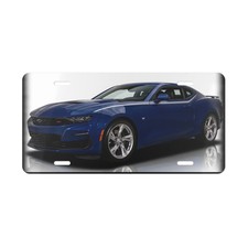 Elite 2020 Chevrolet Camaro 2SS Blue Muscle Car Vanity Plate  Stunning Metal