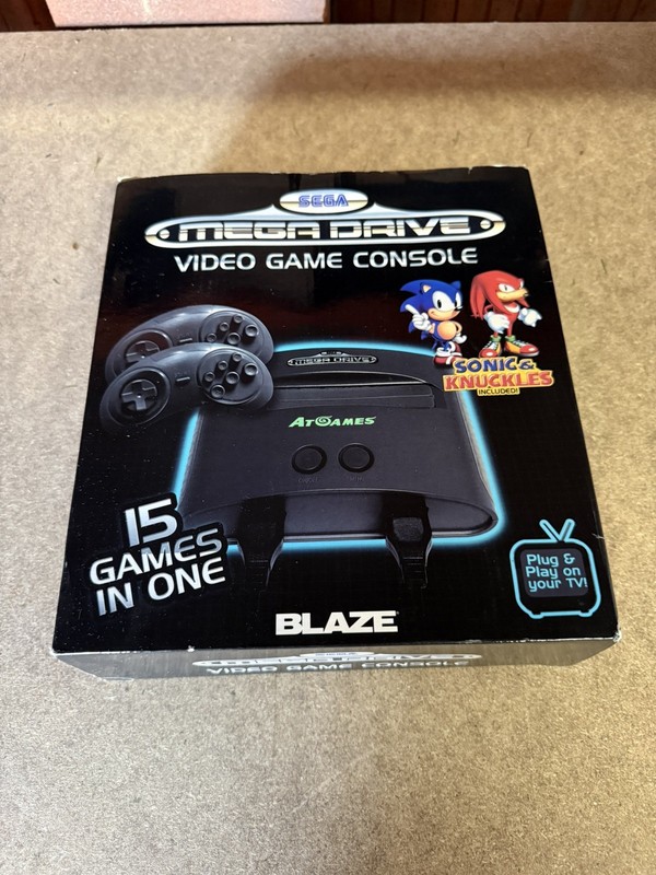 Sega Mega Drive Blaze 15 Built-In Games *ONE CONTROLLER* Plug & Play GWO GC