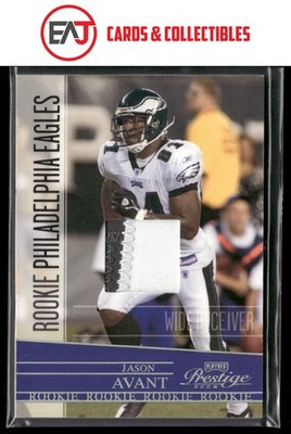 Jason Avant 2008 Playoff Prestige Rookie Review Relic Prime /100 #196 Eagles