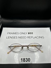 NEW Nine West 127 RV2 Eyeglasses Frame Only 44-18-130 Brown Oval w/ Bead Pattern