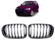 Kühlergrill Frontgrill Sport Schwarz Glanz passend für BMW X3 F25 X4 F26 14-17