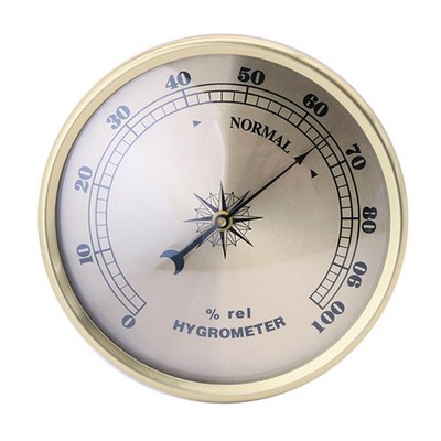 Metal Hygrometer Accurate Gauge Humidity Meter for Indoor Greenhouse Fridge