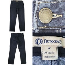 Democracy Jeans Women s Size 8 Ab Solution Straight Leg Stretch Dark Wash