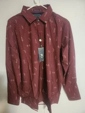 William Murray Golf Shirt Mens Medium Long Sleeve Tis The Season