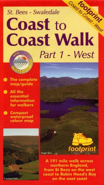 Coast to Coast Walk: Pt. 1: St.Bees to Swaledale by Footprint SHEET MAP