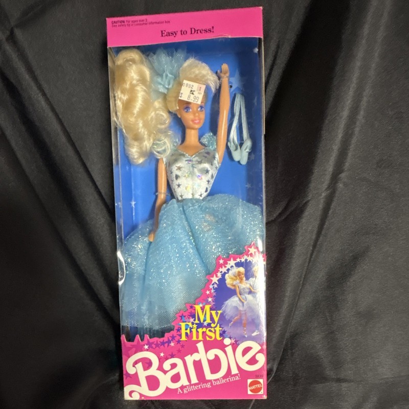 Mattel My First Barbie Easy to Dress Ballerina Doll 1992 MPN 3839 Unopened