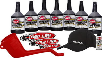 RED LINE SYNTHETIC OIL V-Twin Powerpack Kit - 20W50 90226