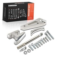 Polished Aluminum Alternator Bracket Kit Compatible With Chevy Small Block