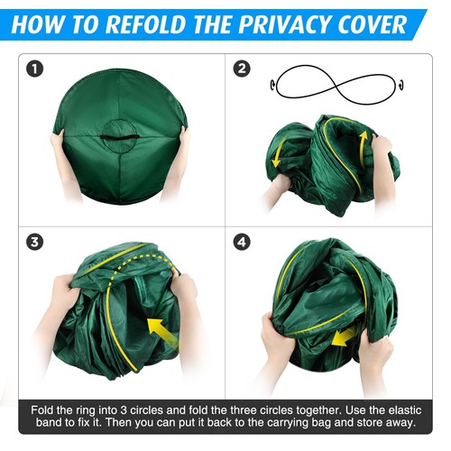Pop Up Privacy Tent, Portable Outdoor Camping Bathroom Toilet Tent, Collapsib... - Picture 5 of 7