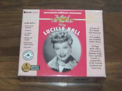Lucille Ball Best of Old Time Radio Smithsonian 4 Cassette Book Set