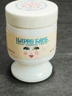 VTG Happy Face Facial Cream by Toni Sample size in Milk Glass Jar - USA made