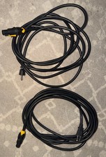 Neutrik powerCON Power Cable Set 2 15FT PA DJ Powered Speaker Cords