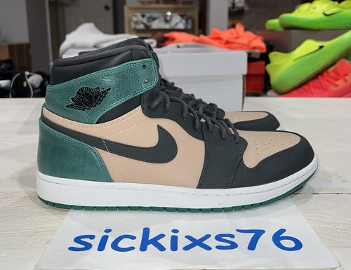 Wmns Nike Air Jordan 1 Retro High Prem Bio Beige Anthracite Mystic [555088 606]
