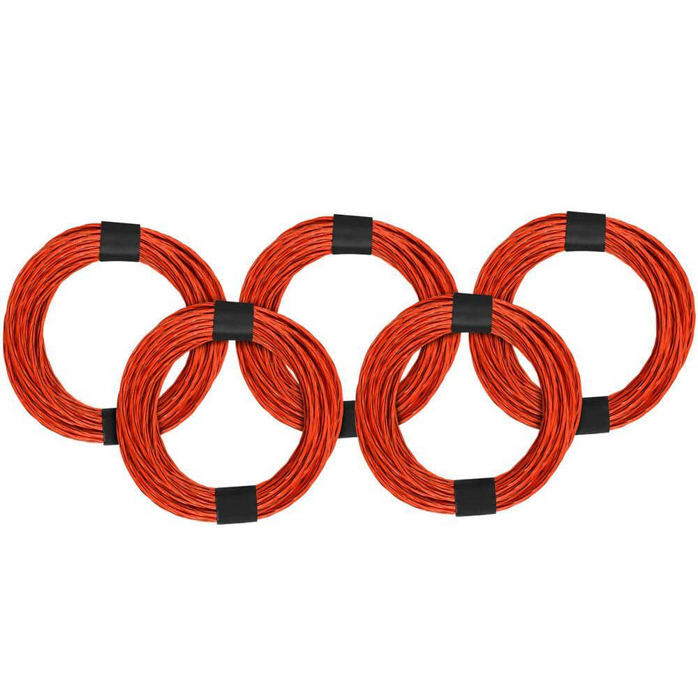 RIDGID 0.095 Twisted Trimmer Line Pre-Cut 5-Pack 16ft Heavy Duty Gas Cordless