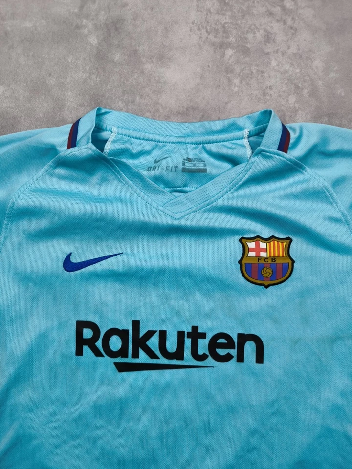 Maillot Nike Dri-FIT FC Barcelone Messi 10 polyester bleu ciel homme L football - Photo 3/4