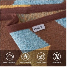 Merino Wool Blanket - Large Warm Soft Washable Cam