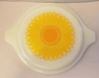 Vintage Pyrex Daisy Sunflower Casserole Lid 20-C2 Excellent