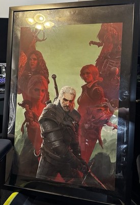 CDPR Witcher 3 10th Anniversary Giclee-Framed