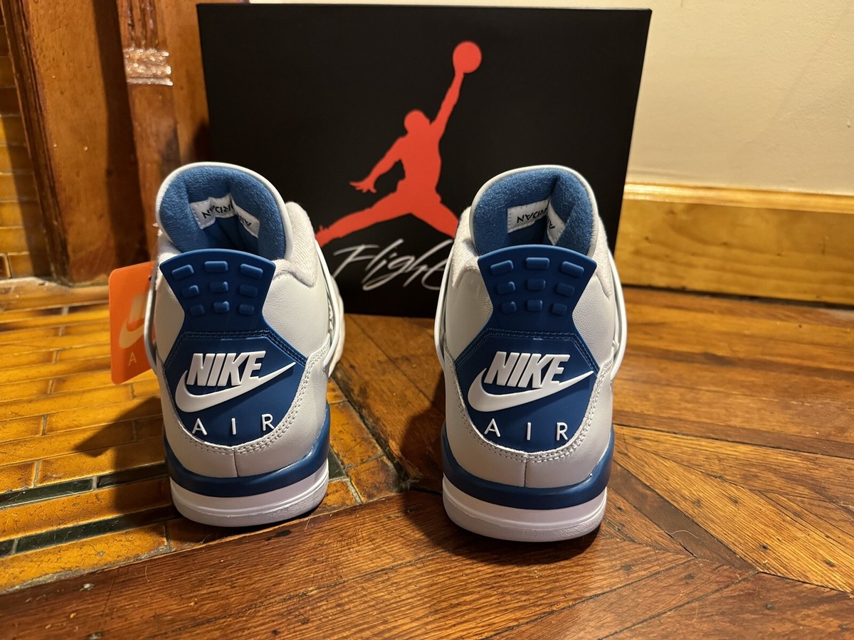 Size 10.5 - Air Jordan 4 Retro 2024 Military Blue | eBay