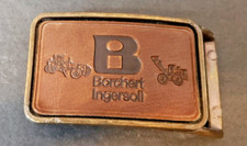 1970s Bronze Belt Buckle Borcher Ingersoll Heavy Machinery PD17122 Vintage