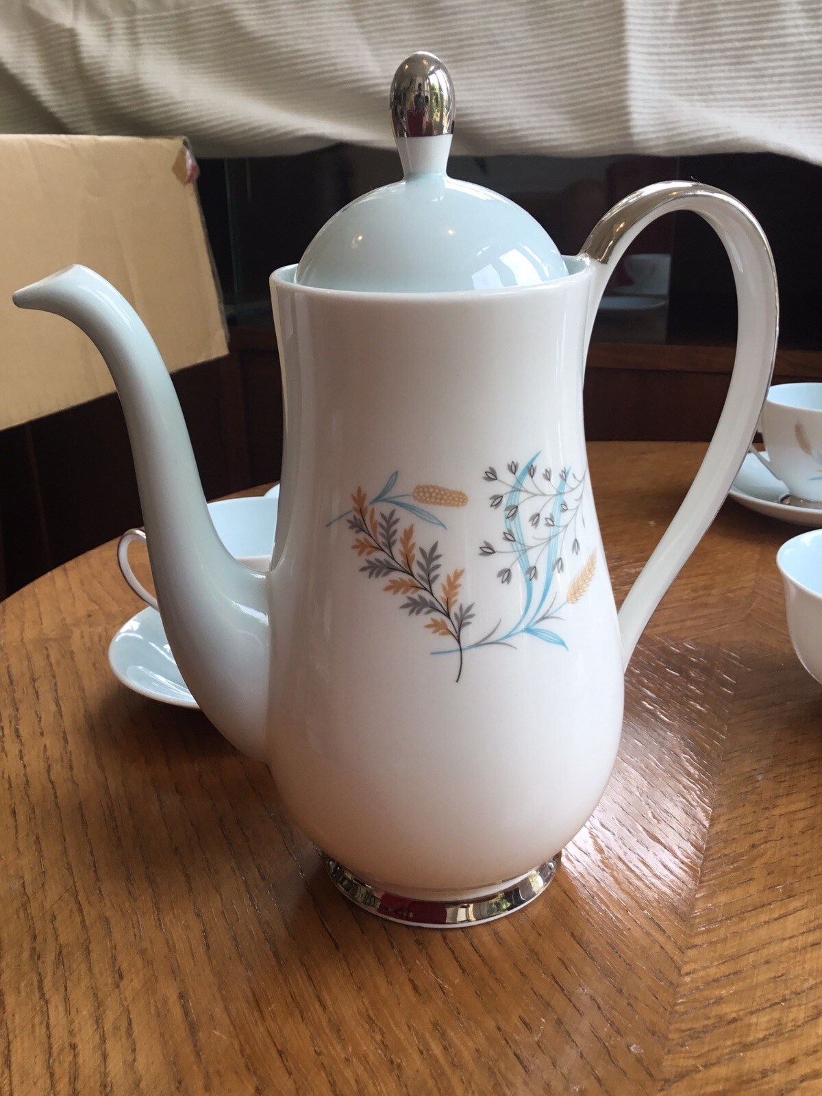 Queen Anne ‘Glade’ Fine Bone China Tea/coffee Set Circa 1950’s eBay
