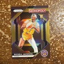 2024 Panini Prizm Monopoly WNBA Rickea Jackson Brown Prizm /249 #WNBA25 Sparks