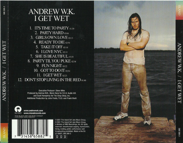 CD Andrew W.K. I Get Wet CD, Album 2001 Heavy Metal (M / NM or M