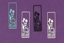 BRIDE and GROOM  5 wedding die cuts scrapbook cards