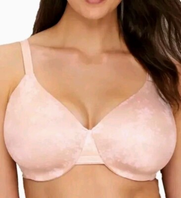 NWT! Bali All Over Smooth Underwire Comfort T-Shirt Bra Sandshell Color! 40C
