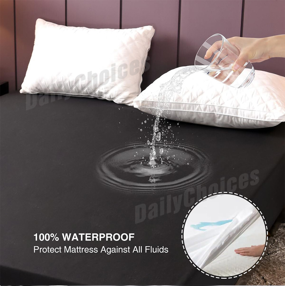 Secure Vinyl Bed Sheet Cover Waterproof, MattressSafe PVC Protection