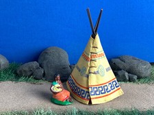 MERTEN Germany Vintage '60s Wild West Native American Woman w/Indian Tent set