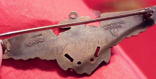 WWll US Navy Marine Corps USMC Piloto Alas NS Meyer Naval Aviator Segunda Guerra Mundial Bar Pin - Imagen 7 de 9
