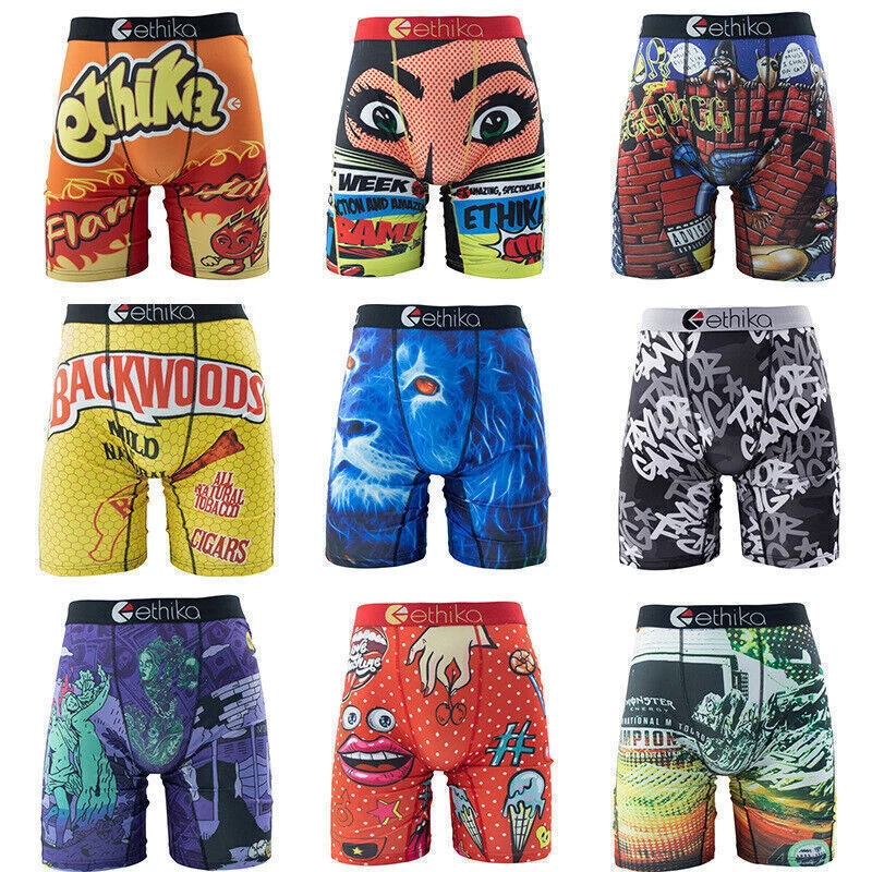 3Packs 5Packs 6Packs Ethika мужчин штапель трусы-боксеры (случайный цвет) - Изображение 4 из 4