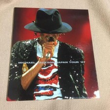 MICHAEL JACKSON 1987 Japan Tour volantino libro rosso con autografo stampato ...