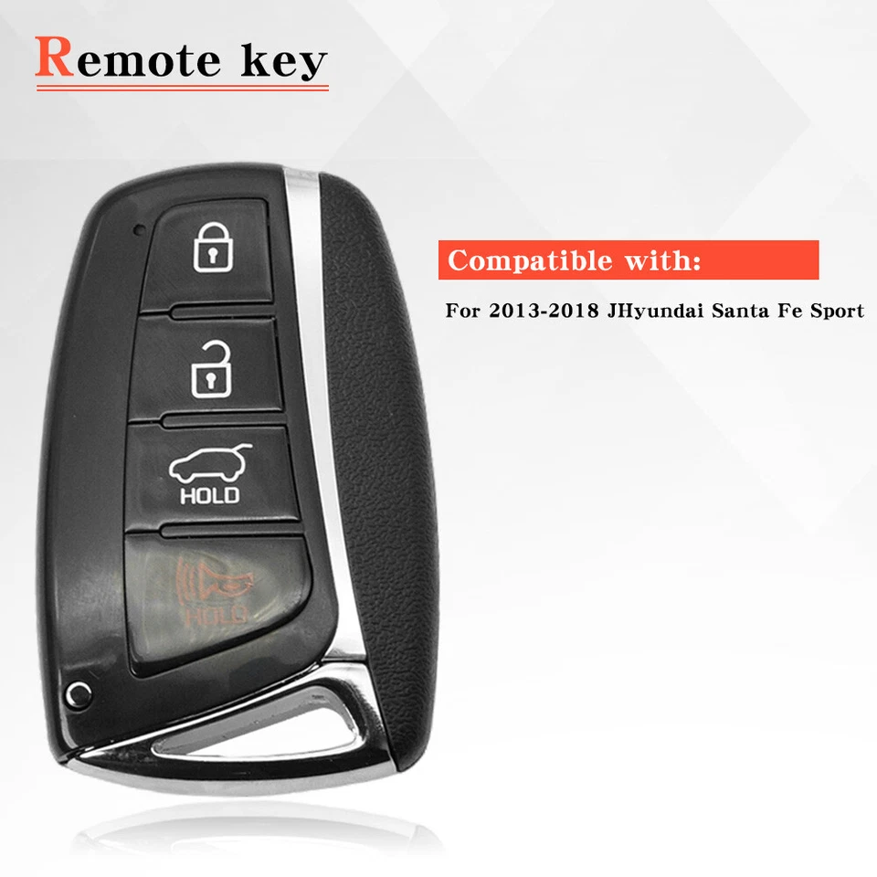 2 For 2013 - 2018 Hyundai Santa Fe Smart Remote Key Fob 4 Button 95440-4Z200 - Image 4 of 4