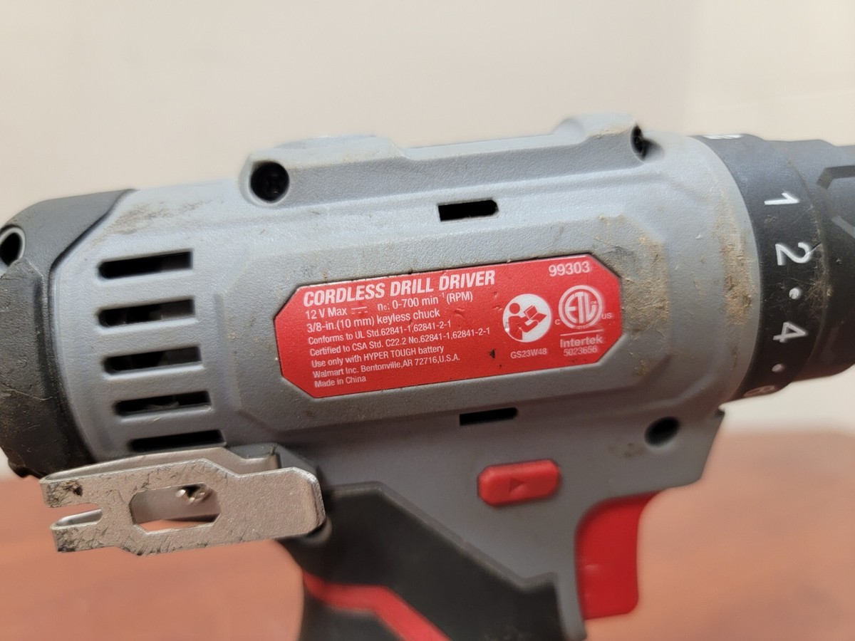 Hyper Tough 99303 12V Max Li-Ion Cordless Drill Driver | eBay