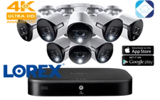 🔥Lorex Smart 4K ultra HD 8-Channel 2TB DVR 8-4k Bullet Camera Security System🔥