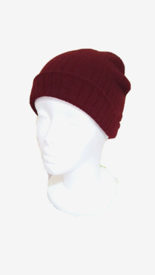 CAPPELLO DI LANA DONNA/ UOMO RAGAZZA ROSSO bordeaux NUOVO INVERNO