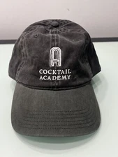 LA Cocktail Academy Old Fashion Embroidered Adjustable Baseball Hat New!