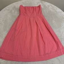J Crew Women’s STRAPLESS Pink Fit & Flare DRESS Size 2