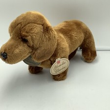 Russ Yomiko Classics Red Dachshund Brown Dog Plush Soft Toy Tags Stuffed 14"