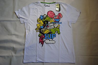 Deadmau5 1Up Joystick Junkies T-Shirt Weiß Neu Offiziell Produzent DJ 4X4=12 Rar