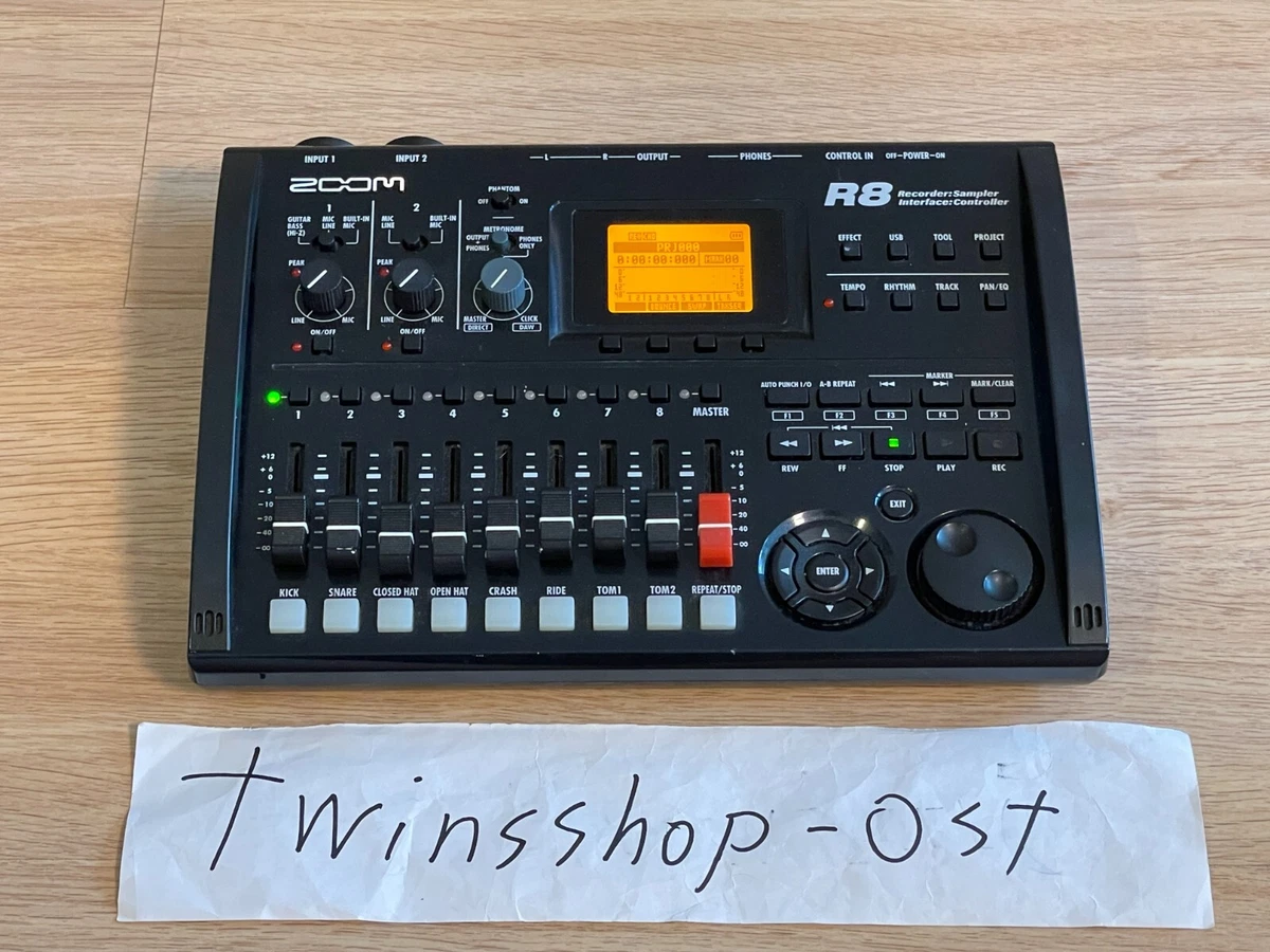 ZOOM R8 Multi Track Recorder Total Music Production 8 Track 24 Bit 48 kHz