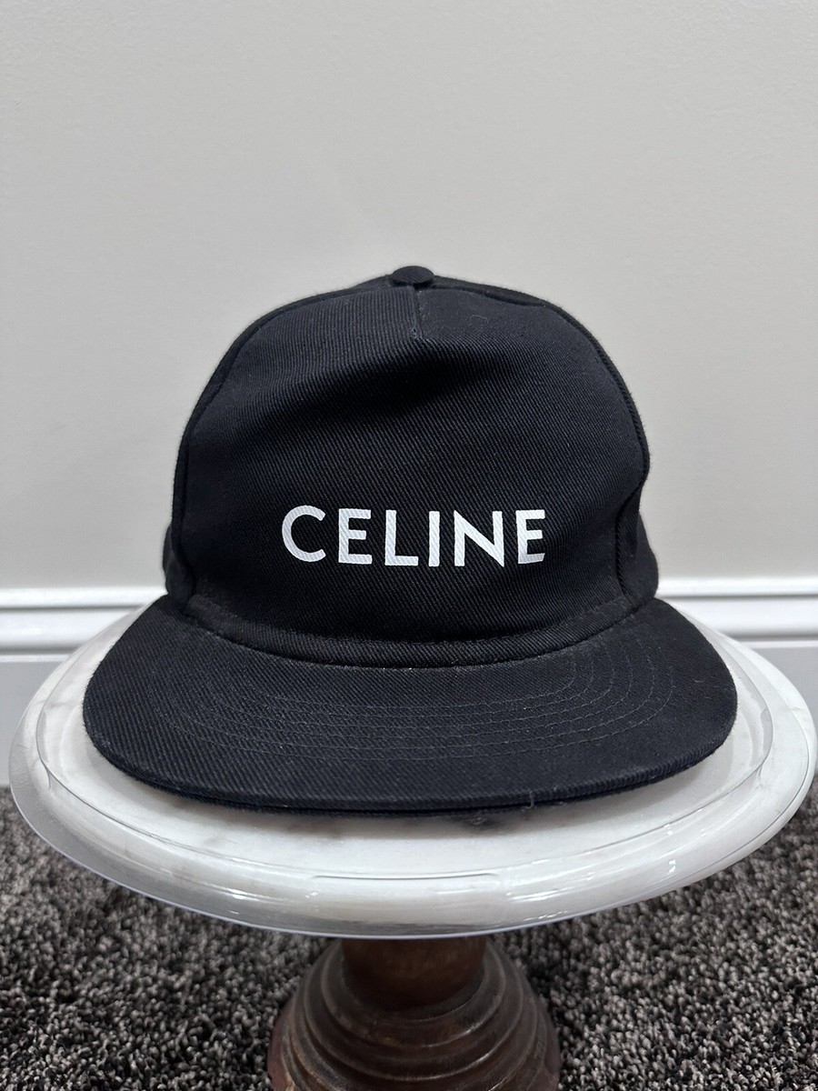 CELINE バケットハット sizeL セリーヌ　エディ・スリマン セリーヌバイエディスリマン 2AUO1968P スパンコールロゴ