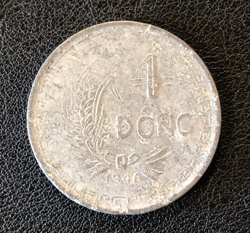 1946 North Vietnam 1 Dong Aluminum World Coin Ho Chi Minh Coin!