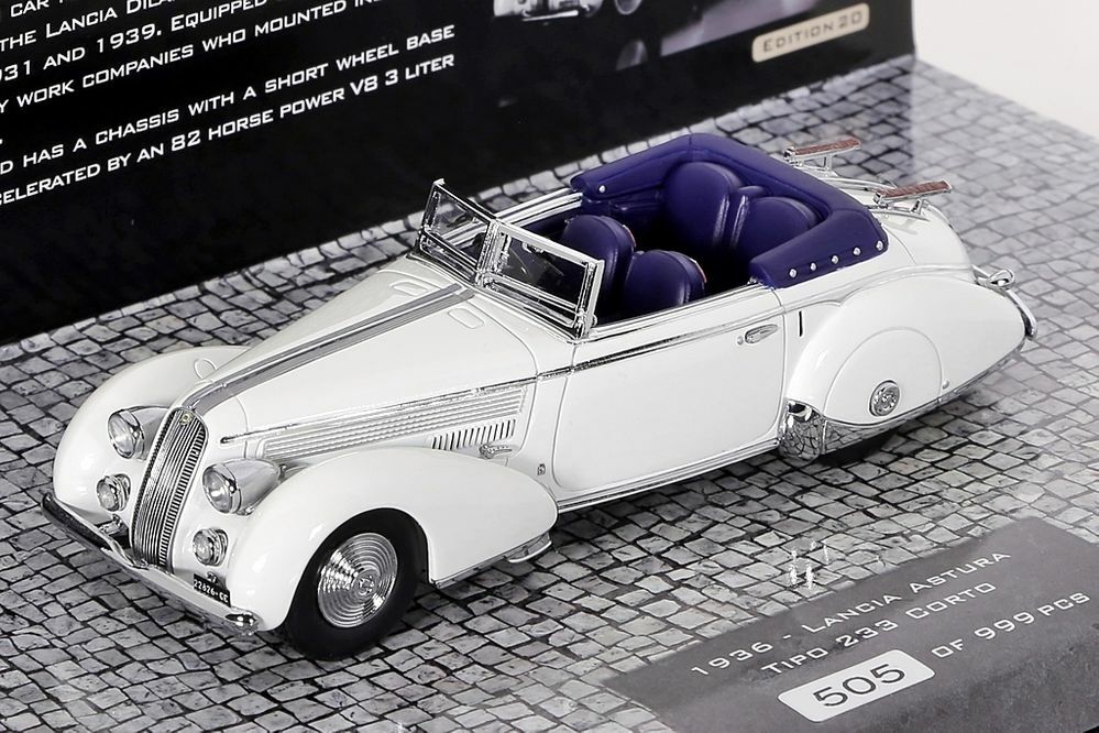 Lancia Astura Tipo 233 Corto 1936 weiß Minichamps 1:43 NEU