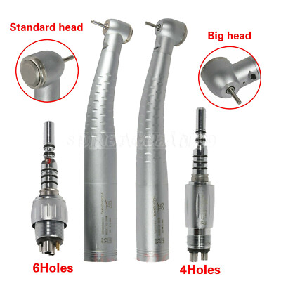 Dental High Speed Fiber Optic LED Handpiece fit Kavo Coupler Swivel 4/6-Hole DL