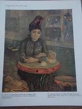 Post Impressionist colour Print by Vincent Van Gogh Woman in Cafe de Tambourin