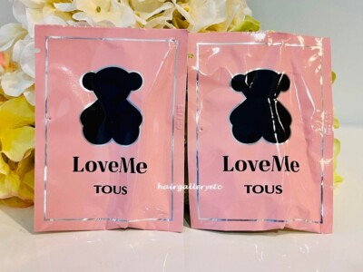 2 Tous Love Me Onyx Parfum 0.05 oz / 1.5 ml Sample Spray Vial Brand New & Fresh
